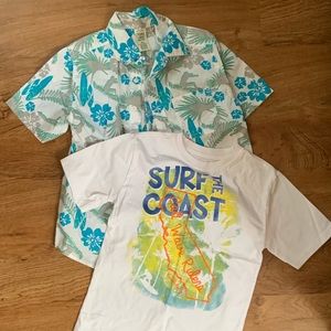 Boys 2 piece shirt set